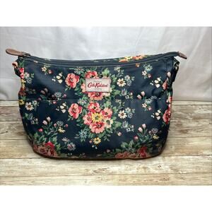 Cath Kidston Crossbody Bag NAVY BLUE Floral Matt Oil Cloth